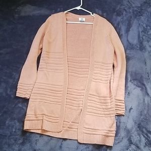 dusty pink long cardigan